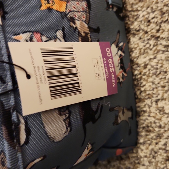 NWT Vera Bradley Cata Meow lighten up everything organizer - Picture 4 of 4